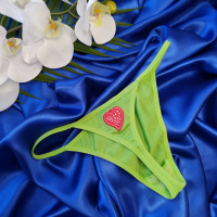 Стринги сердечко Bettycana салатовий (B_527)