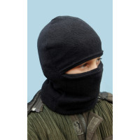 Підшоломник балаклава осінній весняний флісовий дитячий дорослий шапка шолом Genny way чорний