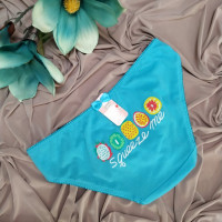 Трусики сліп тропічні фрукти Vivian M/L сині (Т09С)