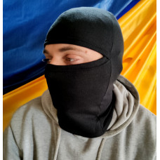 Балаклава підшоломник мультифункціональна 3 в 1 весна літо трикотажна довга S&L чорна (ТД)