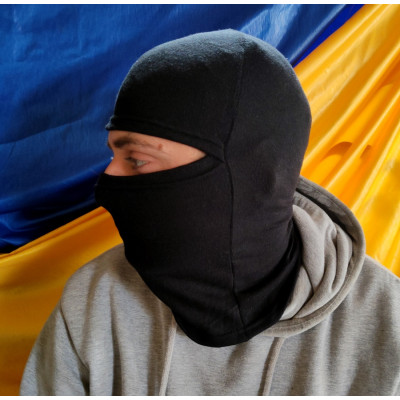 Балаклава-підшоломник S&L чорна з м’якого трикотажу (ТД)
