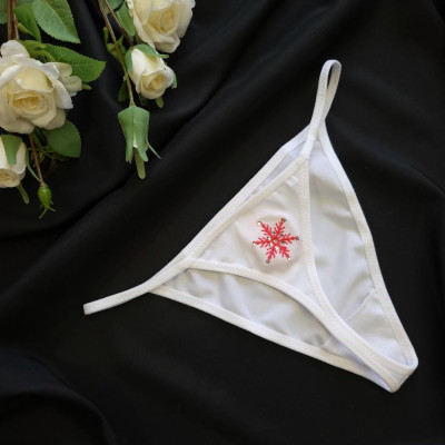 Стрінги Bettycana білі - м’яка фібра повторює лінії тіла (B_551)