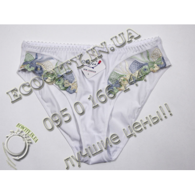 Бюстгальтер балконет м'ятний Anfen - ніжне мереживо з push-up ефектом