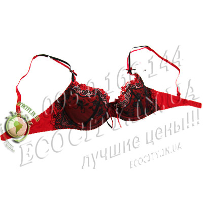 Бюстгальтер Anfen червоний з push-up ефектом для елегантності (994С)