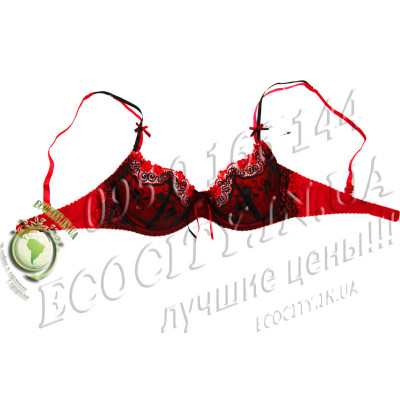 Бюстгальтер Anfen червоний з push-up ефектом для елегантності (994С)