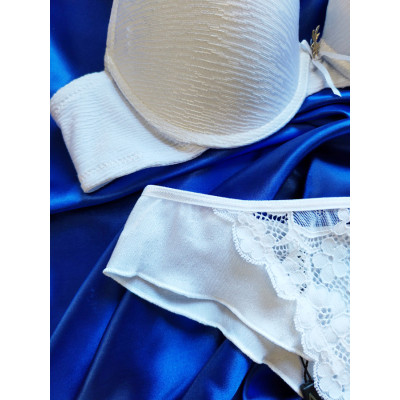 Набір білизни Masdana білий з ніжного Silk Effect (5581-327)