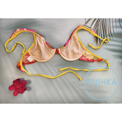 Набір купальник Moda Europa червоно-жовтий з спокусливою формою (623)