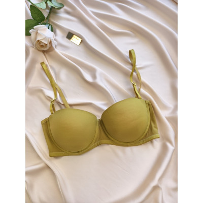 Бюстгальтер Acousma оливковий з push-up ефектом (Zn_71645)